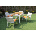 Amazing Modern Style todo o tempo Wicker Synthetic Rattan Garden Furniture conjuntos de jantar mesa e cadeiras